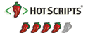 Four Stars at HotScripts